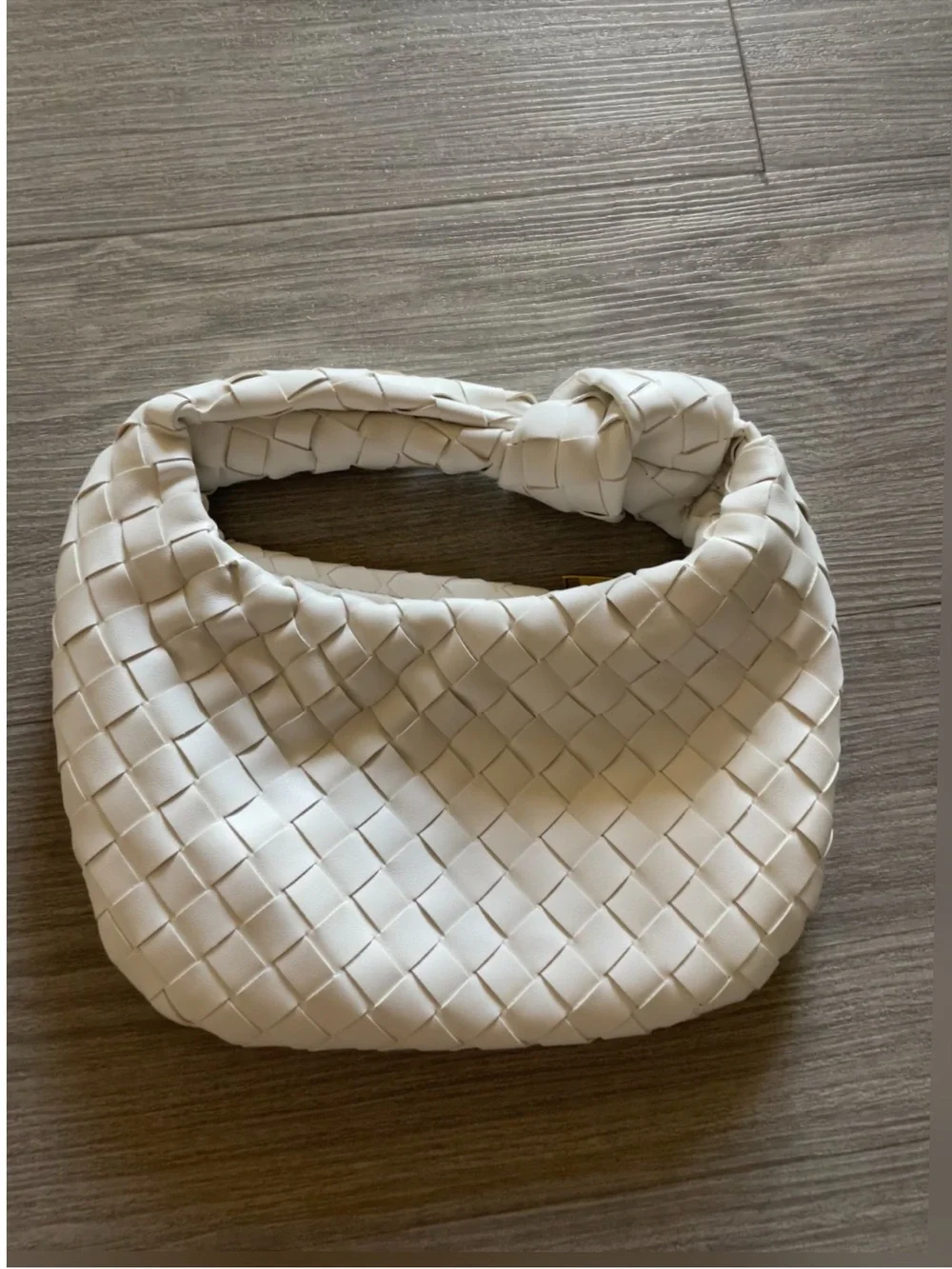 Woven knot Bag - off white/Cream